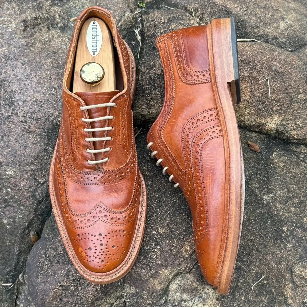 Allen Edmonds McTavish 9D Tan Leather Oxfords - Picture 1 of 15
